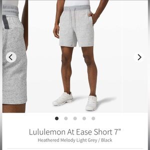 lululemon at ease shorts - Grey
